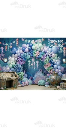 Tło fotograficzne „Podwodna rafowa kraina – bajkowa oceaniczna aranżacja” | UB_809